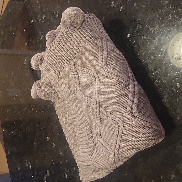 Linen Perch Cable Knit Luxury Boutique Baby Blanket NWOT - Picture 4 of 4